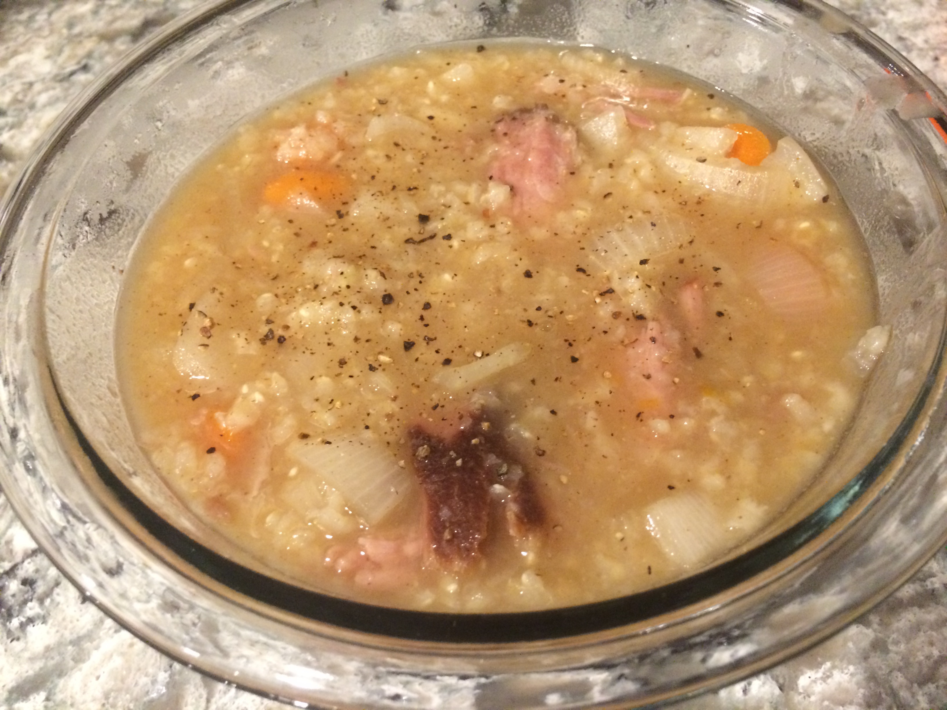 Crock Pot Dinners - Left over ham soup 
