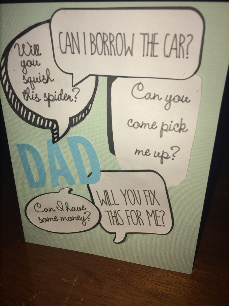 Father's Day Card - Using a cricut to DIY cards