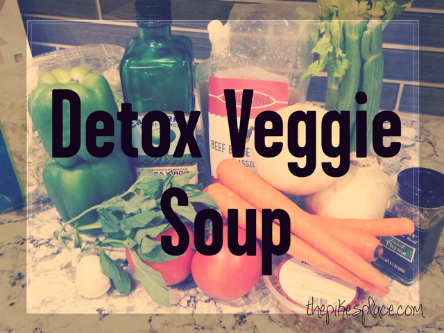 Detox Veggie Soup – A low calorie, gluten free, diet friendly, easy soup recipe from ThePikesPlace