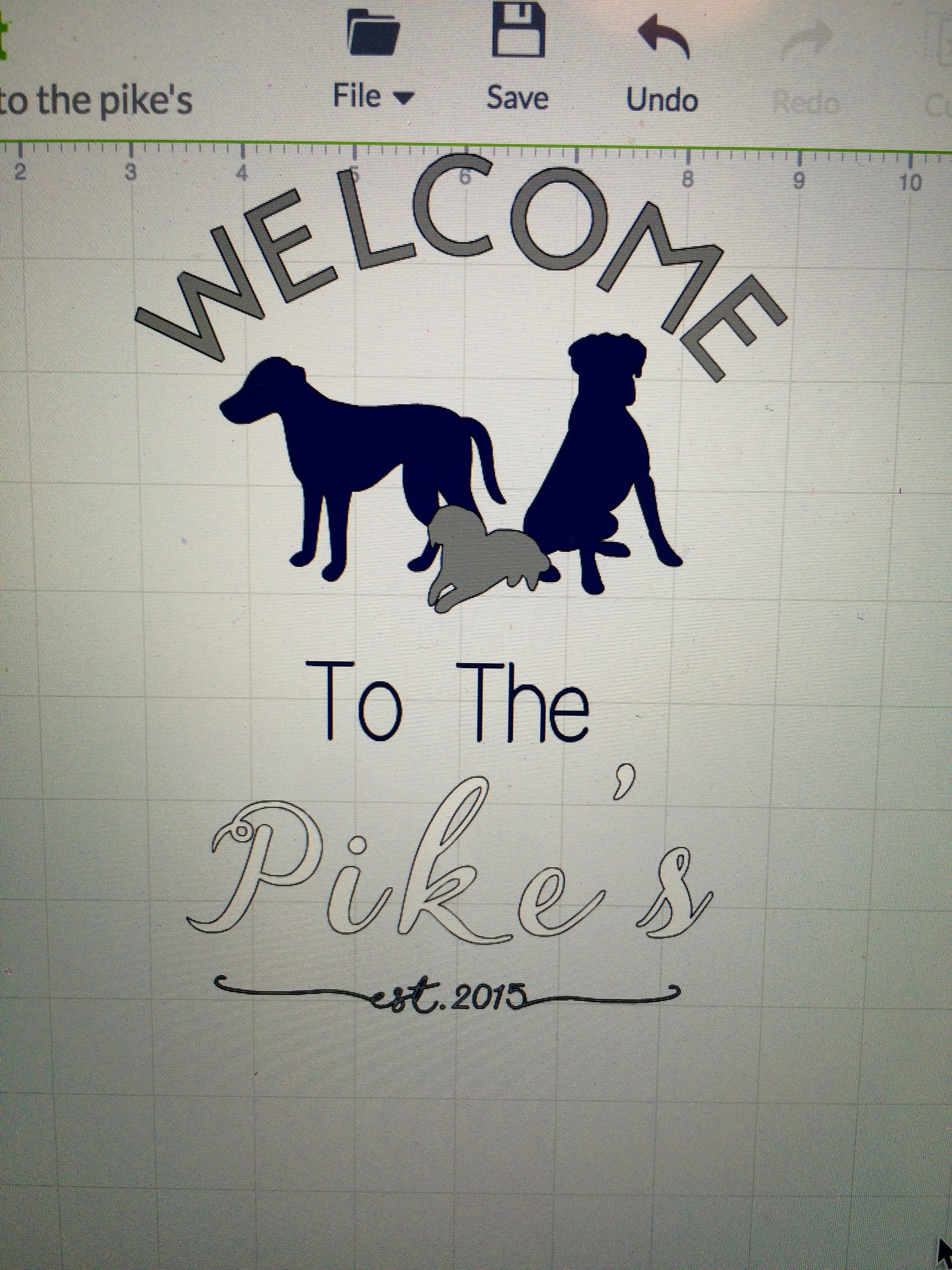 Welcome Sign Dog Design