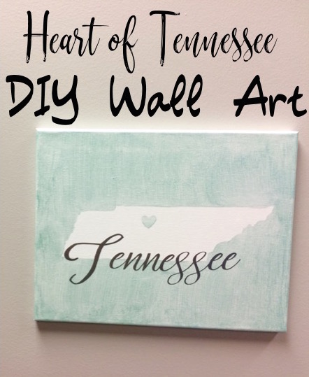 Heart of Tennessee Wall Art - Cutting DIY with Cricut