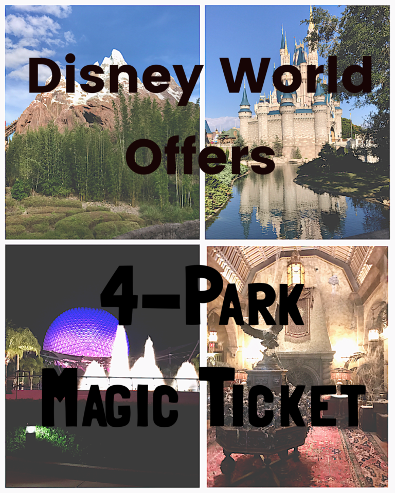 Disney World Offers A Limited Time 4Park Magic Ticket ⋆ The Pike's Place