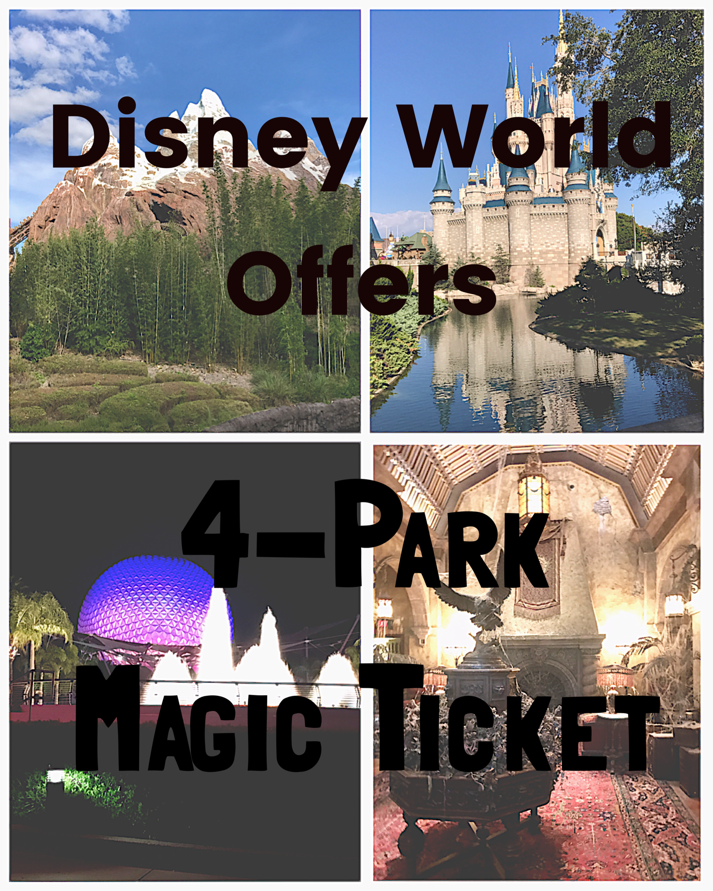 Find Out More about the New Walt Disney World 4-Park Magic Ticket Offer